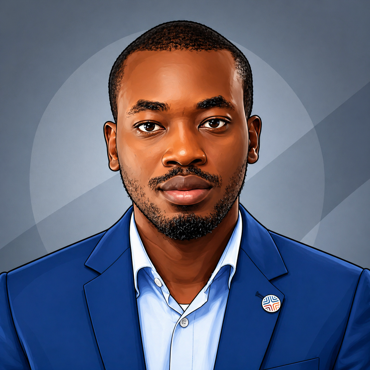 Illustrated portrait of Jesutofunmi Ajekola